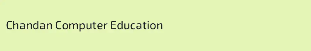 Chandan Computer Education